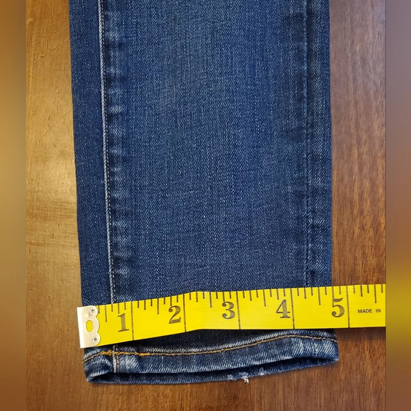 Lucky Brand Brooke‎ Skinny Ankle White Oak Denim Selvedge Jeans  Size 0/25 - Picture 14 of 16